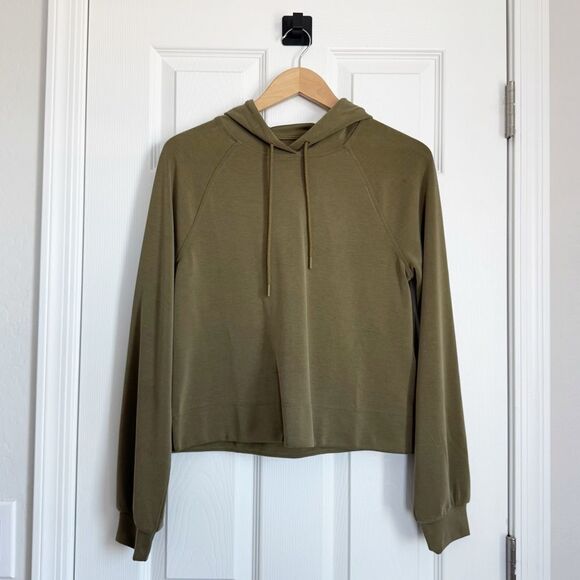 Athleta Seasoft Hoodie in Olive Green Size XS - Picture 4 of 10